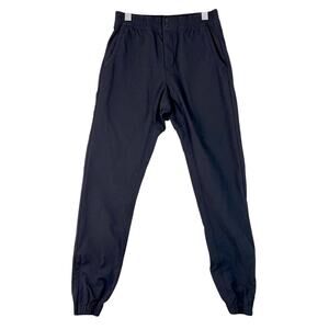 Vintage 80’s Nike Jogger Pants Womens Small Snap Fly Black Athletic Red Label